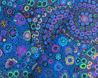 Millefiore in Blue from the Kaffe Fassett Classics Collection, Choose Your Cut, Kaffe Fassett Collective