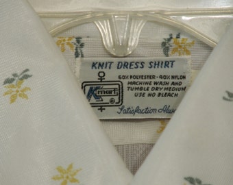 Vintage semi sheer mens shirt size 15 1/2