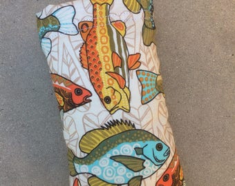 Gone Fishing Colorful Fish Padded Pipe Bag