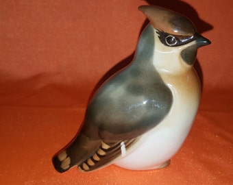 Lomonosov porcelain figurine large bird, russian porcelain
