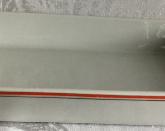 Vintage Pillivuyt France Striped Rectangular Baking Dish