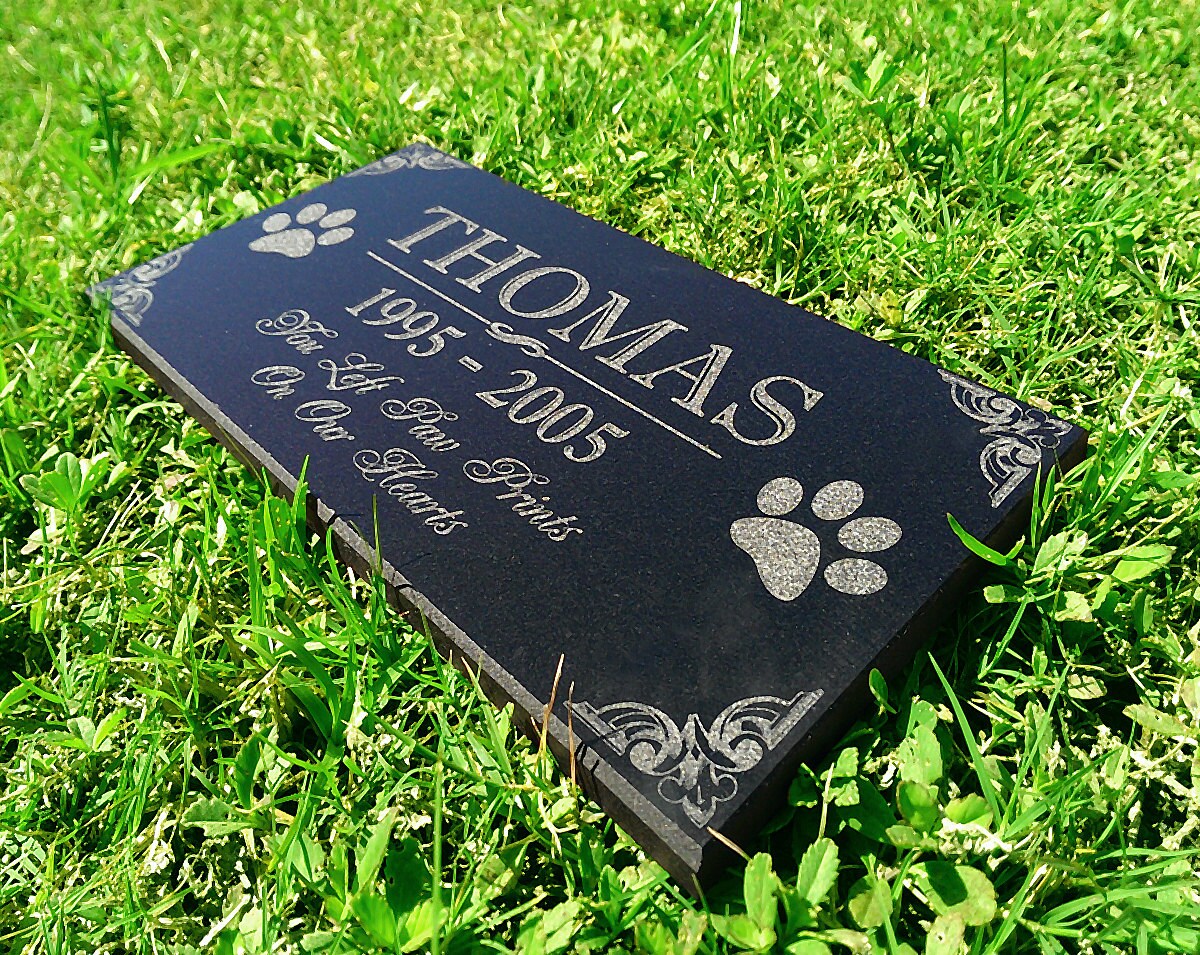 Personalized Dog Memorial Cat Memorial Granite Stone Pet