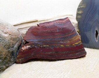 Slab Cab Lapidary Slabs Tiger Iron #02