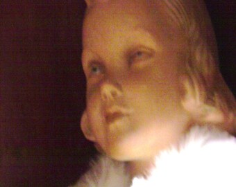 Antique French Little Girl Mannequin, Life Size Doll.