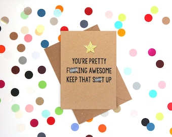 Funny Birthday Card, Funny well done card, Funny Thank you card, Funny Friendship Card, Funny birthday card best friend, Encouragement card