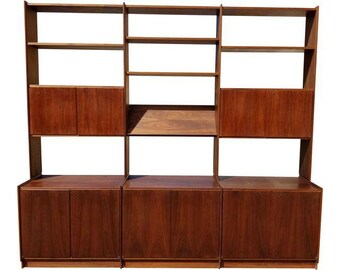 SOLD Mid Century Danish Modern Modular Wall Unit by