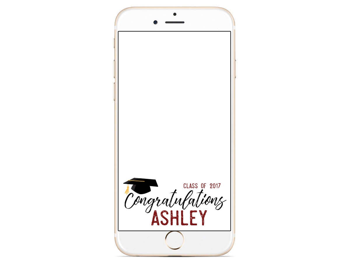 Graduation Snapchat Filter Class of 2017 Geofilter