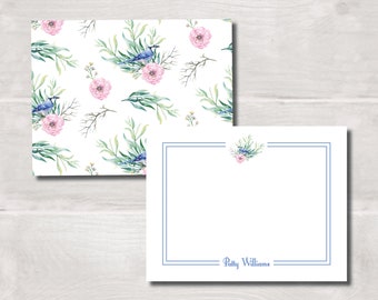 Flat Note Cards, Bluebird