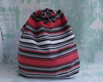 Sock project bag Drawstring knitting bag Knitting project bag Yarn project bag Knitters gift bag Project tote bag Crochet project bag
