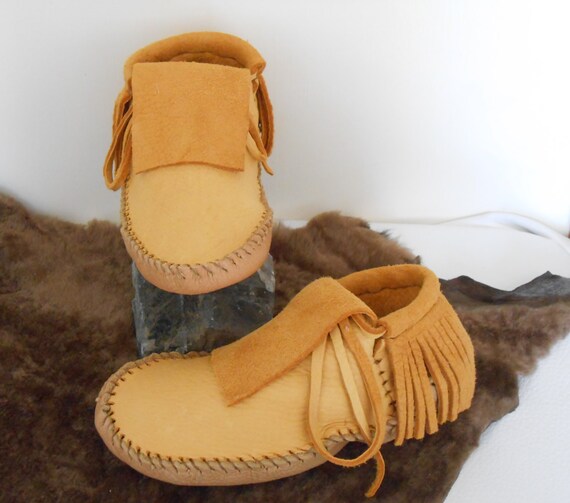 elk skin moccasins