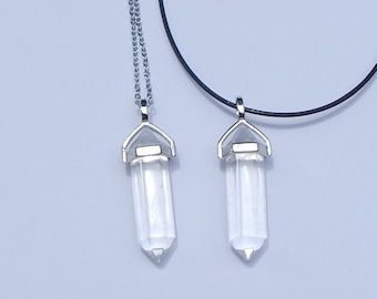 Quartz Crystal Point Necklace, Quartz Crystal Necklace, Clear Quartz Crystal Necklace, Quartz Crystal Pendant, Clear Quartz Pendant, Quartz