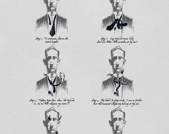 How to Tie a Miskatonic Knot - Funny H.P. Lovecraft Cthulhu Illustration
