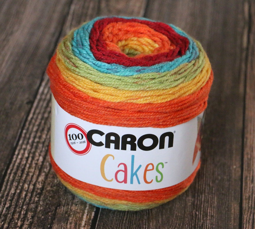 Caron Cakes Yarn Rainbow Sprinkles Wool Blend Yarn