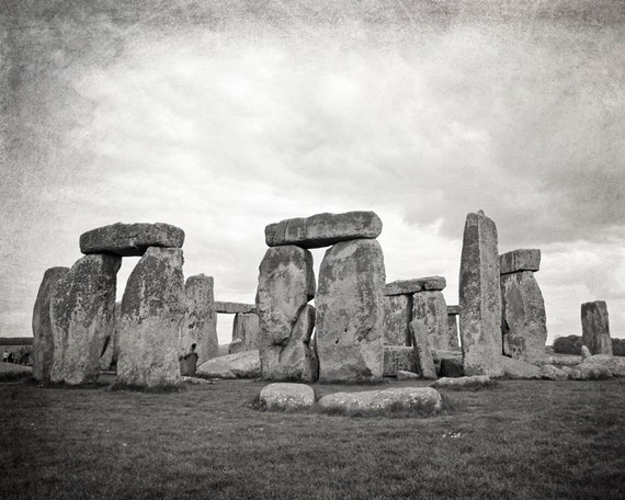 Stonehenge Black and White Photography Travel Photo Fine