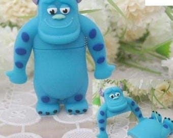 1 GB USB 8 GB BLUE CARTOON MONSTER.