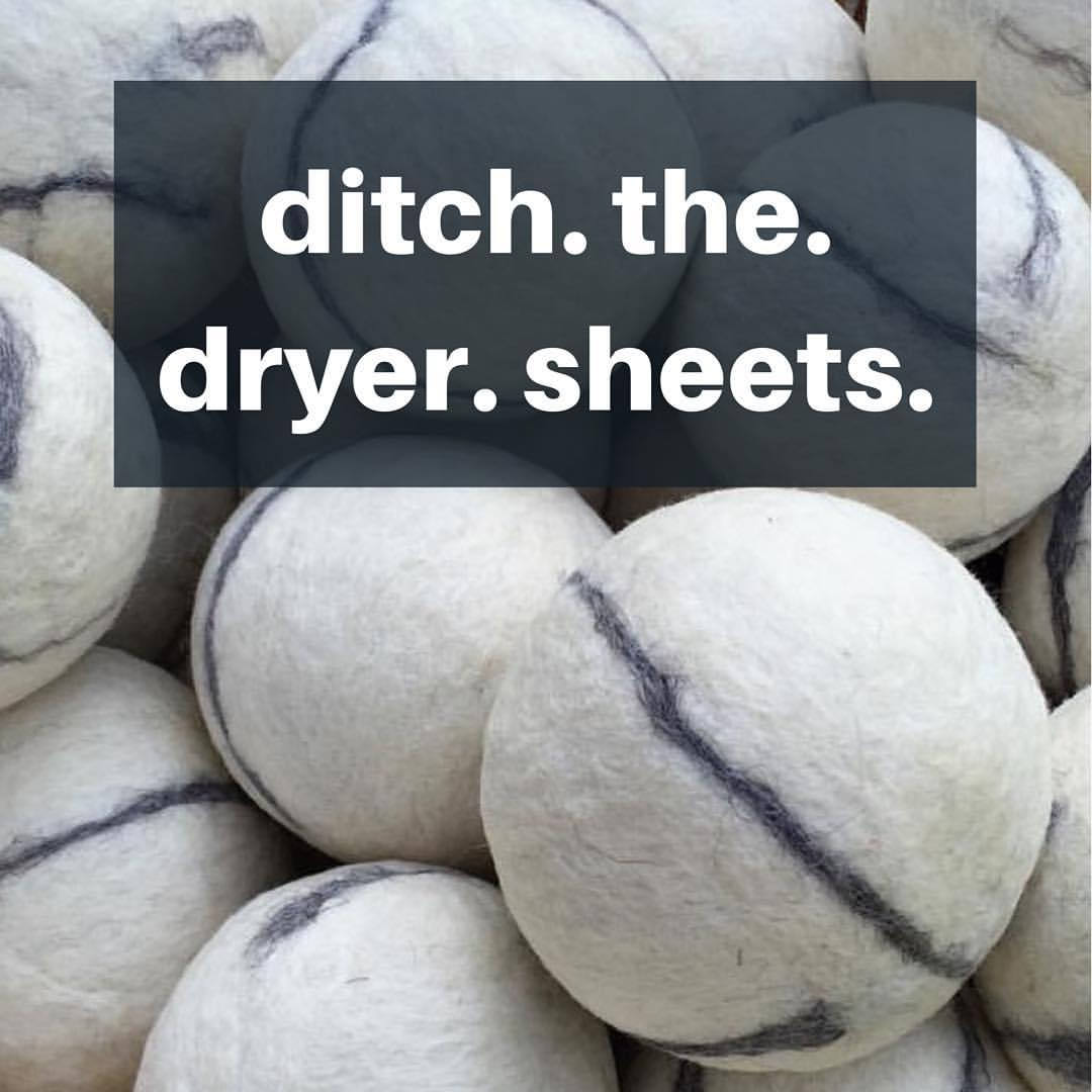 Wool Dryer Balls All Natural Handmade in USA Eco friendly