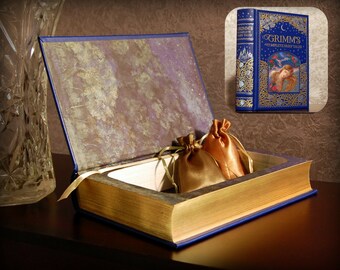 Hollow Book Safe - Grimm's Complete Fairy Tales Leatherbound - Secret Book Safe
