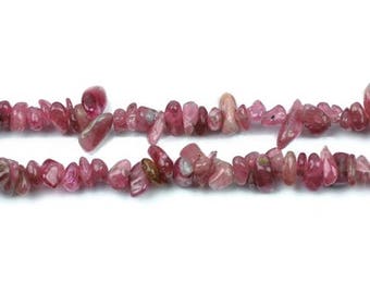 Pink tourmaline (rubellite) x 25 chips