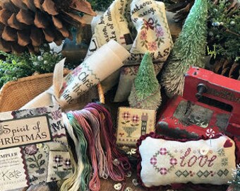 Limited Edition HEARTLAND 16 32 36 40 ct. cross stitch fabric Aida Linen by Picture This Plus Lizzie Kate Mystery Sampler