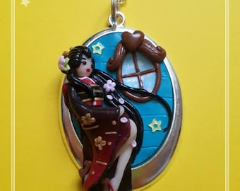 Flower Geisha made from Polymer Clay