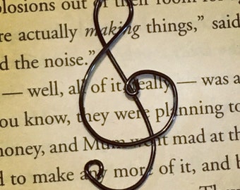 Music Bookmark Treble Clef in Colors
