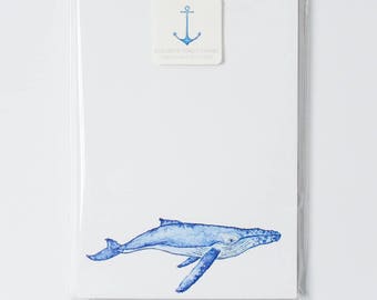 Humpback Whale Notepad- Small 5x7
