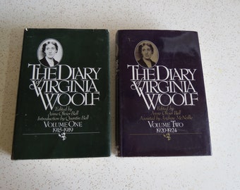 The Diary of Virginia Wolf Volume One and Two, Vintage Hardcover Set