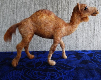 Dromedary Camel Needle Felted Wool Animal by Carol Rossi Created Just For You!