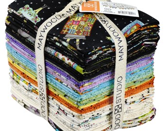 Salem Quilt Show - (26) Fat Quarter plus (2) Panels Halloween Fabric Bundle! - Maywood Studio - Meg Hawkey - Sew Cute!!