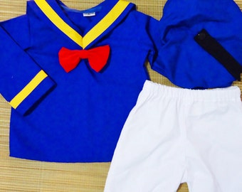 Donald Duck Costume - Donald Duck Party - Donald Duck Costume - Cruise - Outfit- Halloween Outfit - Birthday Costume - toddler costume - Set
