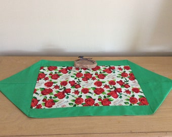 Short Kentucky Derby Table Runner - Kentucky Derby Coffee Table Runner - Kentucky Derby Roses