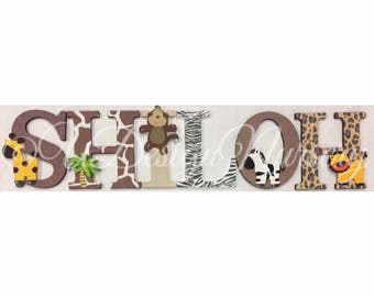 safari letters etsy