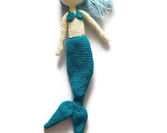 Handmade crochet amigurumi doll toy