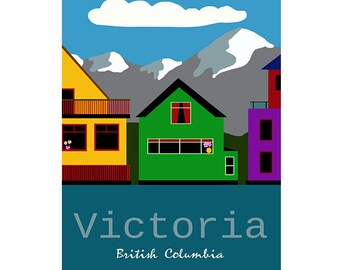 Victoria, British Columbia Poster (Fisherman's Wharf)