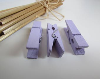 18 clothespins - color memo clip - 3.5 x 0.7 cm - 7 colors - 1.1