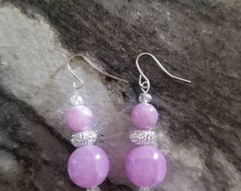 Light Purple Princess Earrings