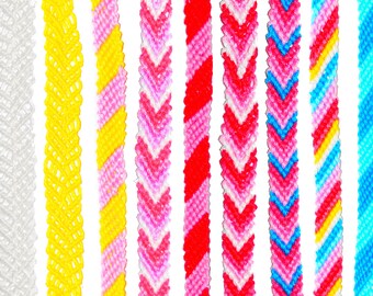 Custom Knotted Friendship Bracelet, Anklet, or Bookmark
