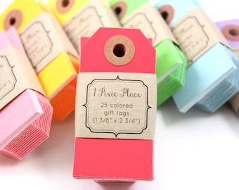 Manila Gift Tags - Set of 25 - Choose your color