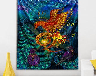 Phoenix tapestry Etsy