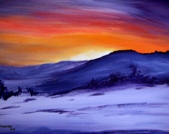 Acrylic painting on Plexiglas