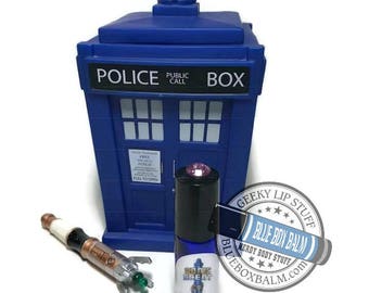 Sonic Scent - HELLO SWEETIE - "River Song" Doctor Who Inspired Body Scent - Sweet Tarts Candy Fragrance in a Blue Glass Roller Bottle