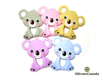 Large Koala Teether BPA Free FDA approved EN71 Passed CPSIA pass Baby Safe Teething Toy Wholesale Bulk Canada Baby Shower Gift