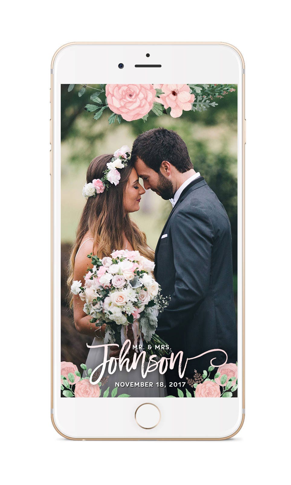 Wedding Snapchat Geofilter Wedding Geofilter Floral Filter