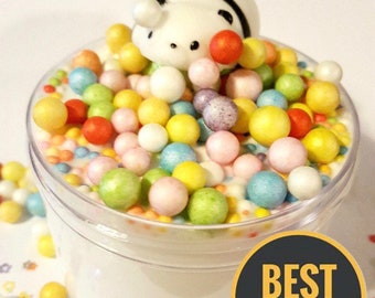 Butter Birthday Cake Slime Scented Daiso fluffy Slime | Butter Slime |