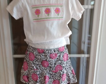 Girl's T-Shirt, Skirt and Leggins size 3-4