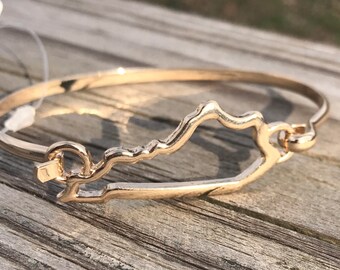 Gold Kentucky Bracelet / Gold Bangle Bracelet / Kentucky Bracelet / Kentucky Jewelry