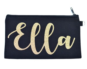Makeup bag Dancer gift Cheerleader Makeup Bag Pageant Gifts Personalized Gifts for Girls Personalized Makeup Bag Sweet 16 Party Favors