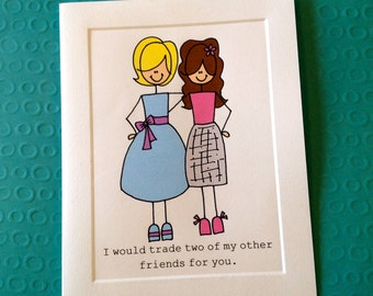 Best Friend Thank You CARD