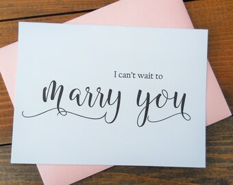 I CAN'T WAIT to Marry You Card, Wedding Day Card Bride, Wedding Day Card Groom, To My Bride Card, To My Groom Card, Bride Gift, Groom Gift