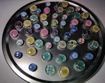 Glass Bubble Magnets - 6 pieces